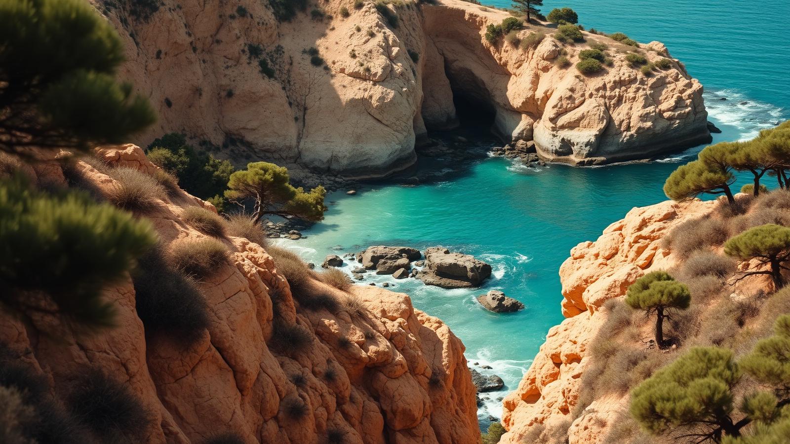 Kust van de Costa Blanca met turquoise zee
